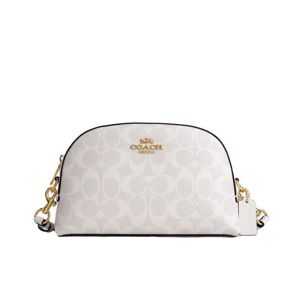 Coach Women's Madi Crossbody In Signature Canvas Gold/Chalk/Glacierwhite