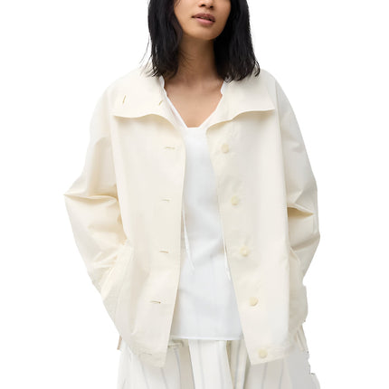 Uniqlo Unisex Light Cotton Oversized Jacket 01 Off White