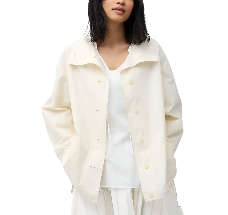 Uniqlo Unisex Light Cotton Oversized Jacket 01 Off White