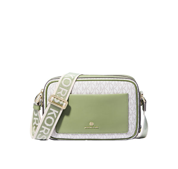 Michael Kors Women's Maeve Large Logo Crossbody Bag Sage Multi