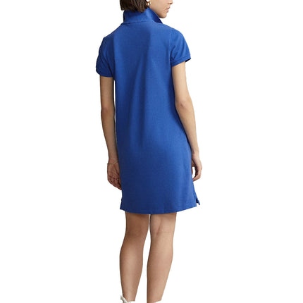 Polo Ralph Lauren Women's Cotton Mesh Polo Dress New Iris Blue