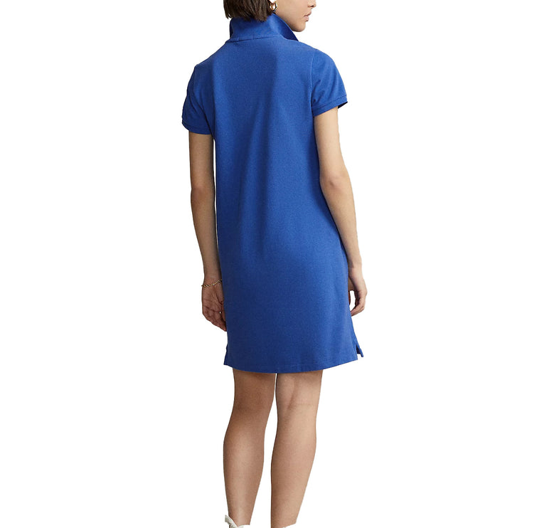 Polo Ralph Lauren Women's Cotton Mesh Polo Dress New Iris Blue