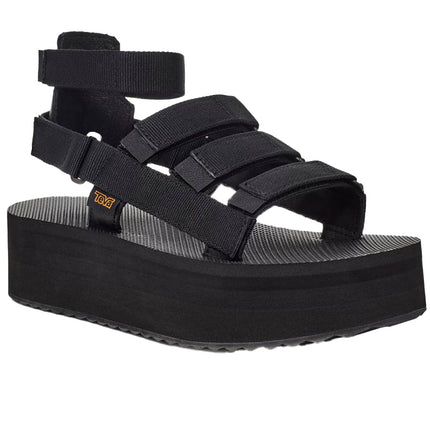 Teva Women's Black Flatform Mevia Sandals Black