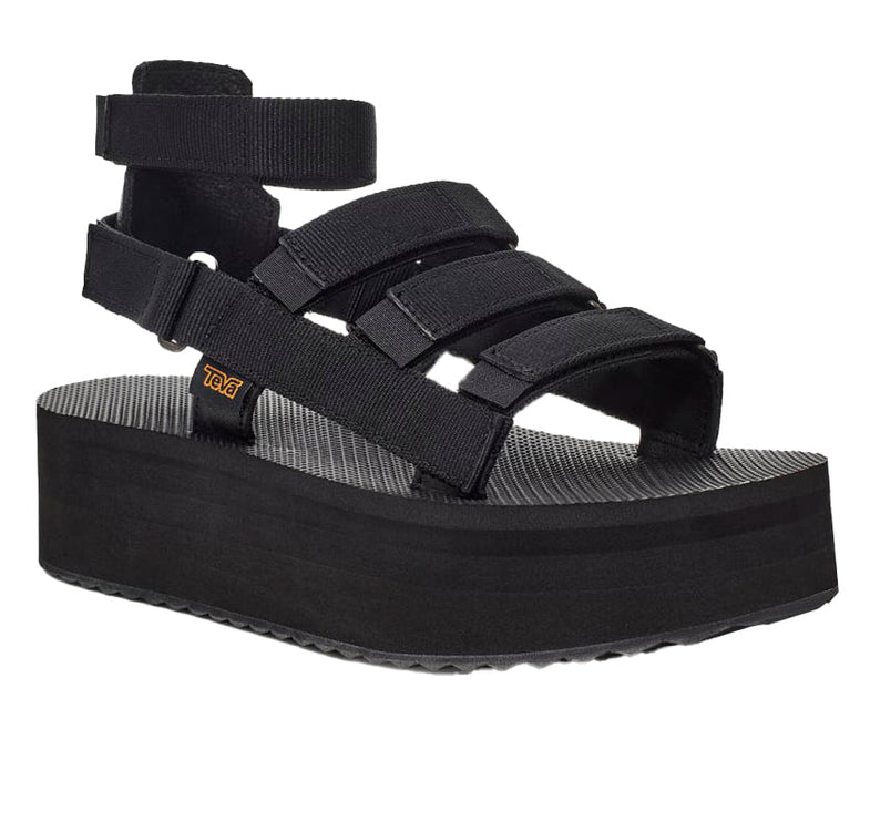 Teva Women's Black Flatform Mevia Sandals Black