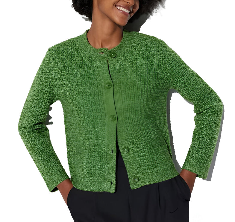 Uniqlo Women's Knitted Short Jacket Green