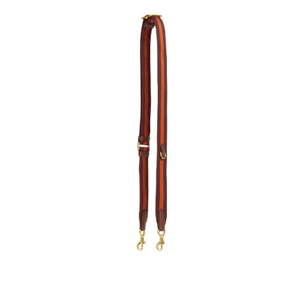 Coach Women's Webbing Strap Gold Wine Multi