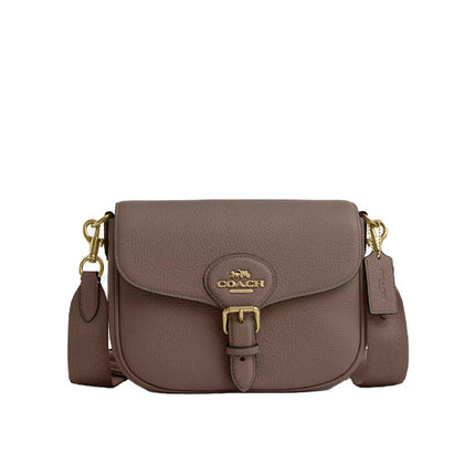 Coach Women's Amelia Saddle Bag Gold/Dark Stone