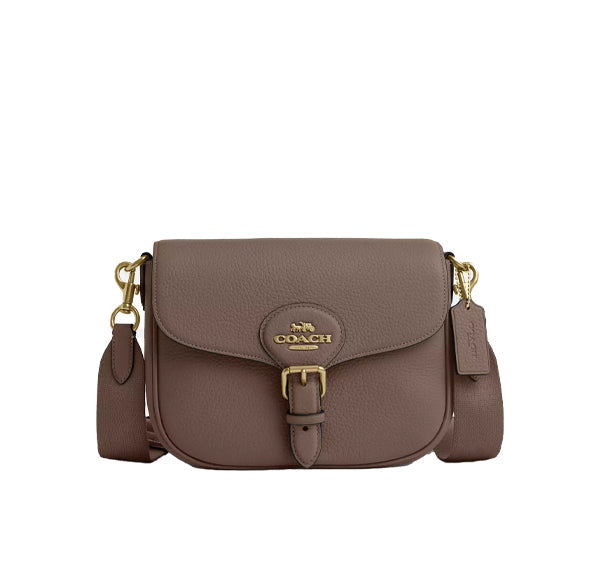 Coach Women's Amelia Saddle Bag Gold/Dark Stone