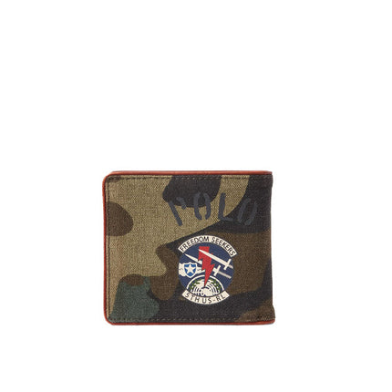 Polo Ralph Lauren Men's Tiger Patch Camo Billfold Wallet Camo