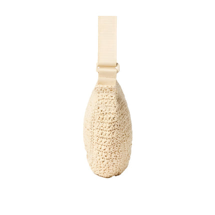 Uniqlo Unisex Round Mini Crochet Bag 30 Natural