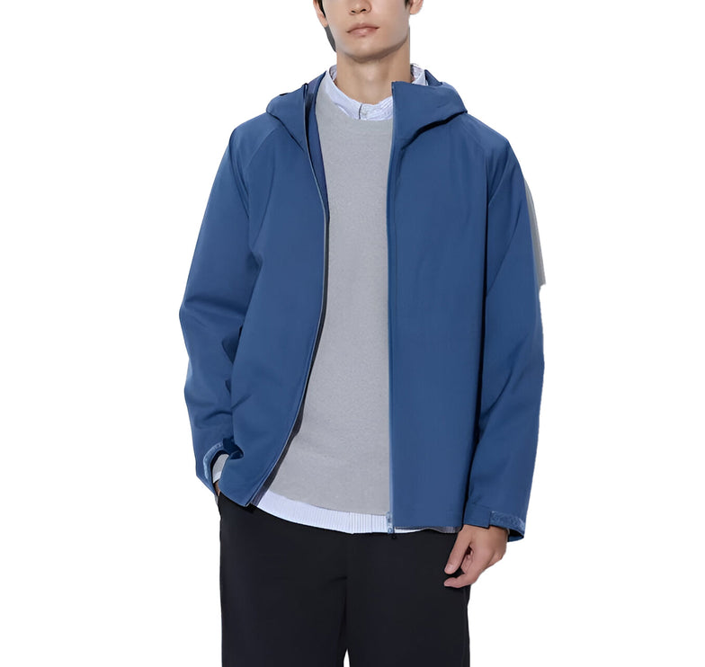 Uniqlo Men's Blocktech Parka 66 Blue