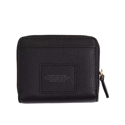 Marc Jacobs Women's The Leather Mini Compact Wallet Black