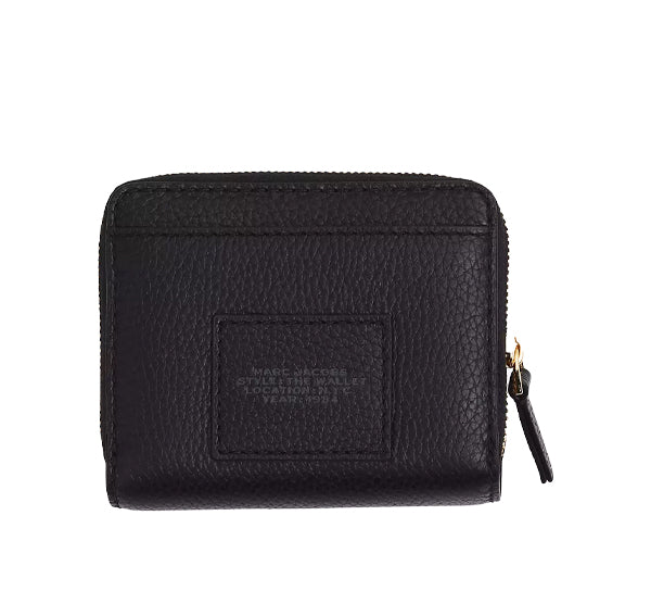 Marc Jacobs Women's The Leather Mini Compact Wallet Black