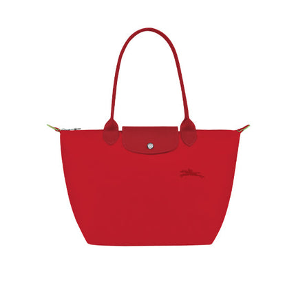 Longchamp Women's Le Pliage Green M Tote Bag Tomato