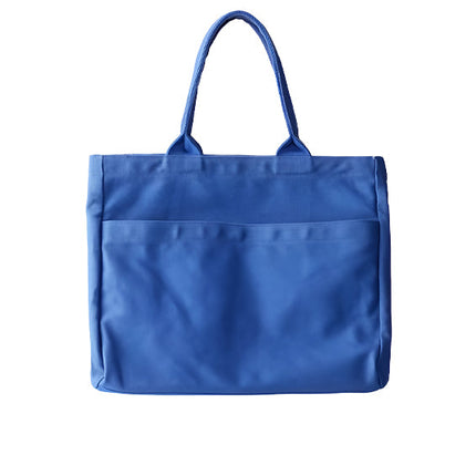 Uniqlo Unisex Cotton Canvas Bag 65 Blue