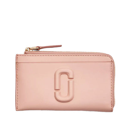 Marc Jacobs Women's The Leather J Marc Top Zip Multi Wallet Rose