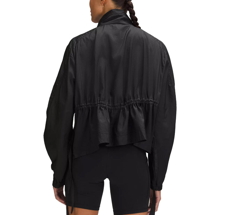 lululemon Women's Lightweight Woven Side Snap Anorak Black