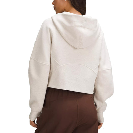 lululemon Women's Scuba Oversized Half Zip Hoodie Heathered Bone