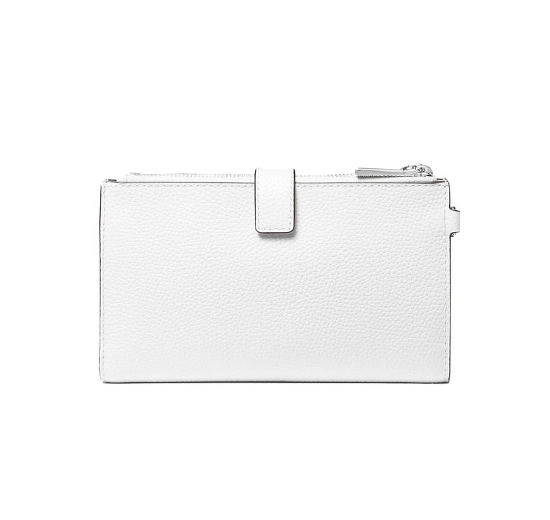 Michael Kors Women's Adele Leather Smartphone Wallet Optic White