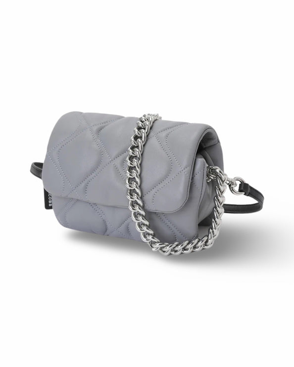 Marc Jacobs Women's Small Quilted Pillow Bag Rock Grey