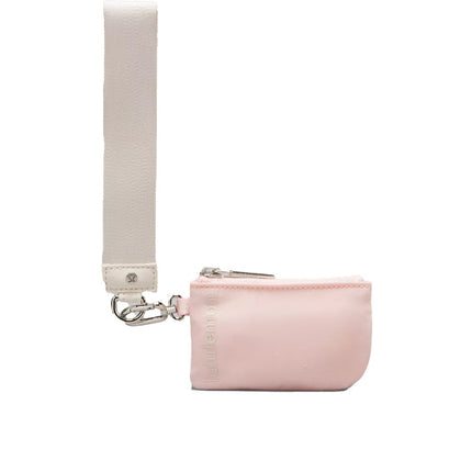 lululemon Unisex Dual Pouch Wristlet White Opal Flush Pink