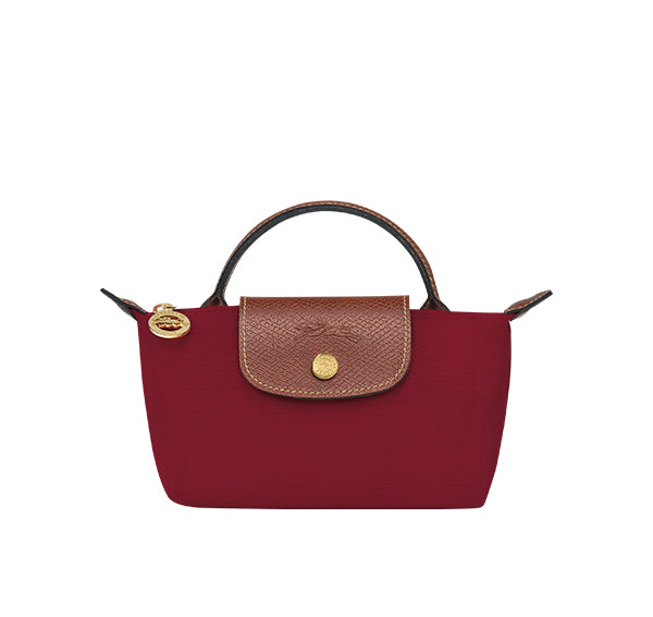 Longchamp Women's Le Pliage Original Pouch With Handle Red