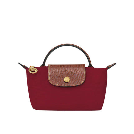 Longchamp Women's Le Pliage Original Pouch With Handle Red - Ready to Ship