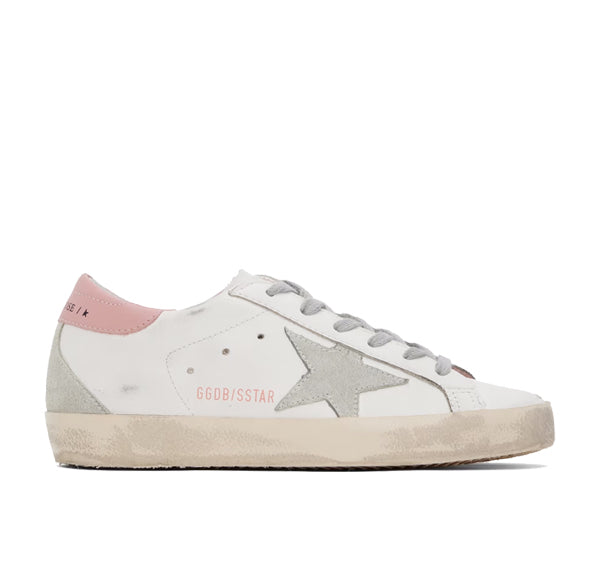 Golden Goose Women's Super Star Sneakers White/Grey/Pink