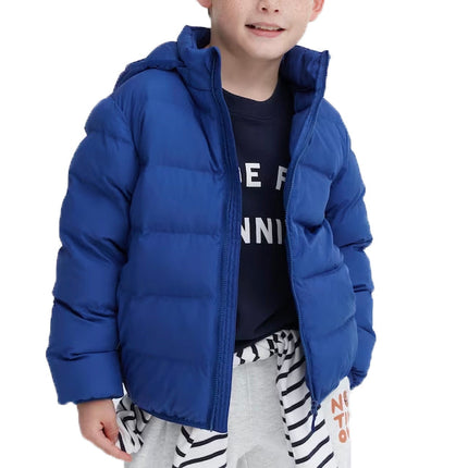 Uniqlo Kid's Pufftech Washable Parka (Warm Padded) 66 Blue