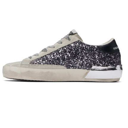 Golden Goose Women's Super Star Sneakers Shine Anthracite/Black - Ready to Ship