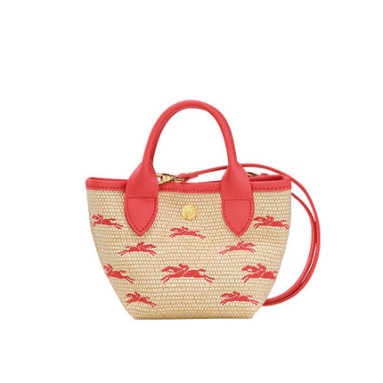 Longchamp Women's Le Panier Pliage XS Basket Bag Strawberry