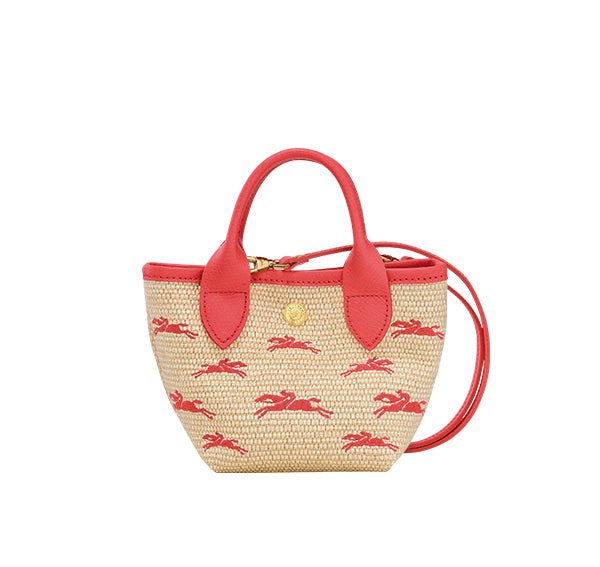 Longchamp Women's Le Panier Pliage XS Basket Bag Strawberry