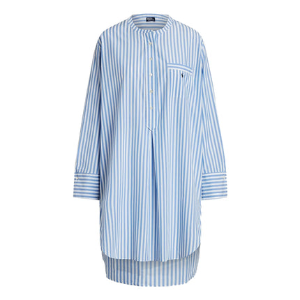 Polo Ralph Lauren Women's Striped Poplin Sleep Shirt Cabana Stripe