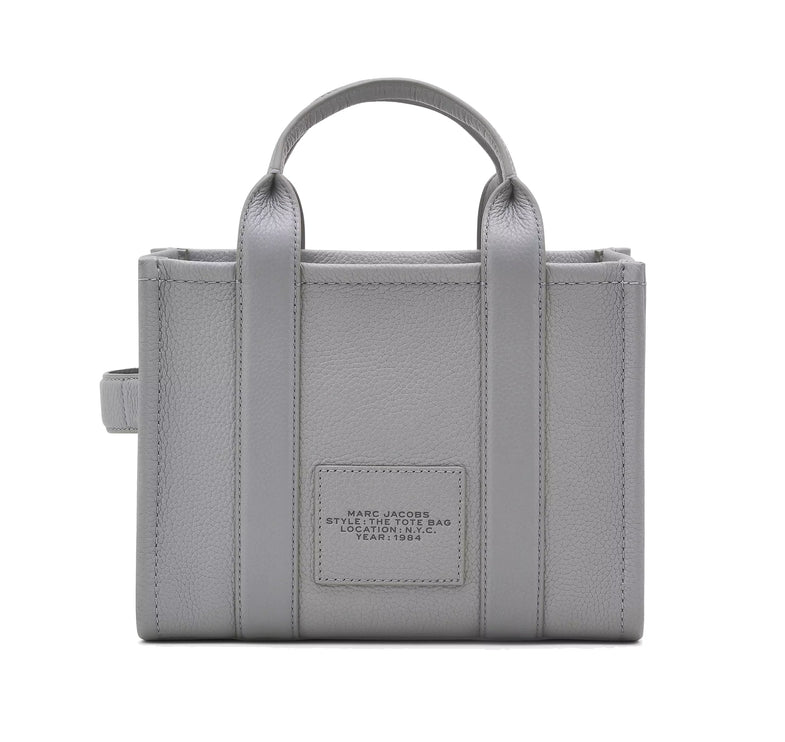 Marc Jacobs Women's The Leather Small Tote Bag Wolf Grey