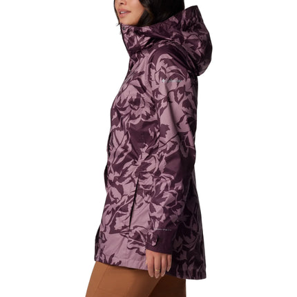 Columbia Women's Splash A Little III Printed Jacket Moonvista Leafall Print