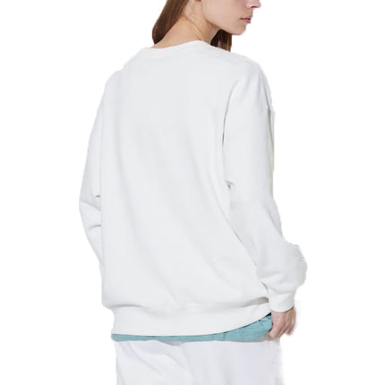 Uniqlo Women's Crew Neck Long Sleeve Sweatshirt 00 White