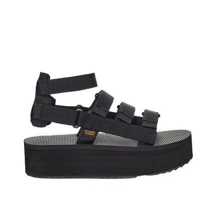 Teva Women's Black Flatform Mevia Sandals Black