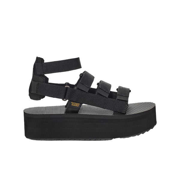 Teva Women's Black Flatform Mevia Sandals Black