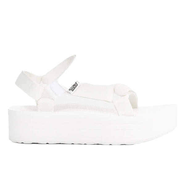 Teva Women's White Flatform Universal Sandals Bright White