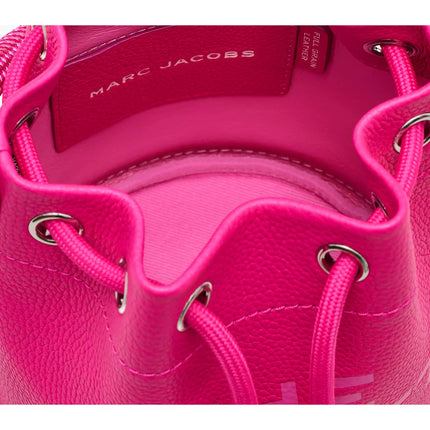 Marc Jacobs Women's The Leather Bucket Bag Hot Pink