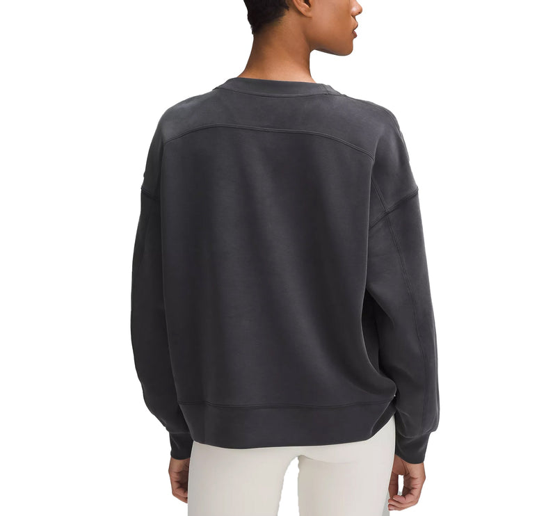 lululemon Women's Softstreme Perfectly Oversized Crewneck Pullover Black