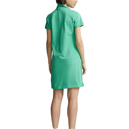 Polo Ralph Lauren Women's Cotton Mesh Polo Dress Sunset Green