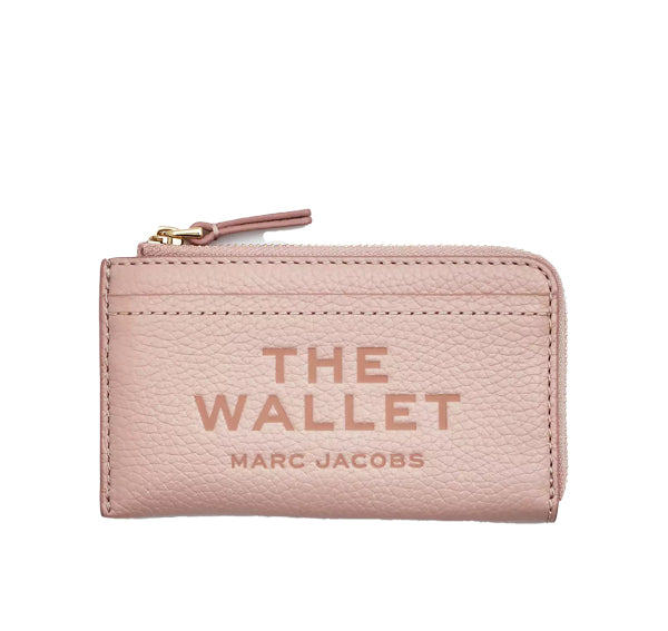 Marc Jacobs Women's The Leather Top Zip Multi Wallet Rose