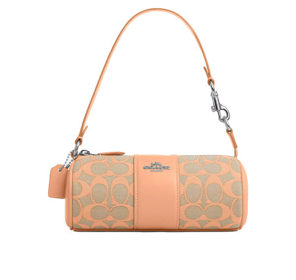 Coach Women's Nolita Barrel Bag In Signature Jacquard  Sv/Faded Blush