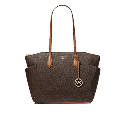 Michael Kors Women's Marilyn Medium Logo Tote Bag Brown Acorn