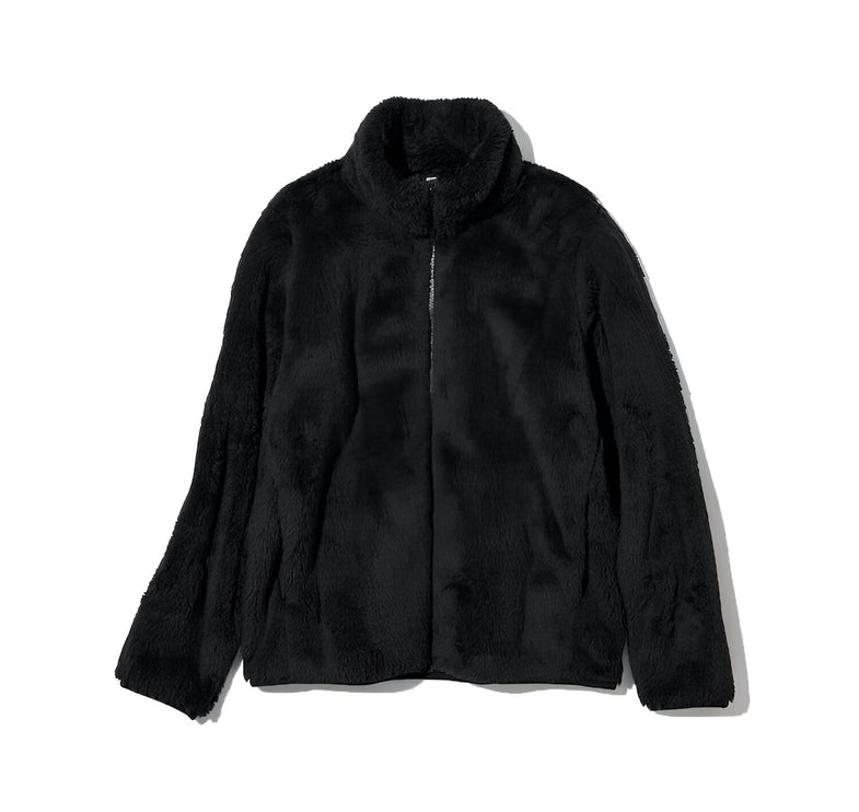 Uniqlo Women's Fluffy Yarn Fleece Full Zip Jacket 09 Black