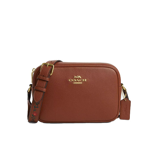 Coach Women's Jamie Camera Bag With Tooling Gold/Redwood Multi