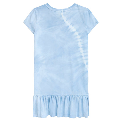 Polo Ralph Lauren Girl's Tie Dye Polo Bear Cotton Tee Dress Carolina Blue Tie Dye