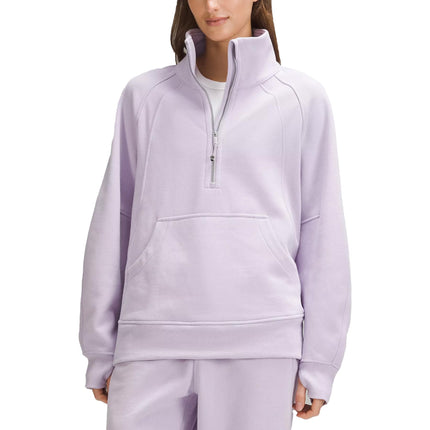 lululemon Women's Scuba Oversized Funnel Neck Half Zip Long Lilac Ether