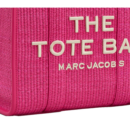 Marc Jacobs Women's The Woven Medium Tote Bag Hot Pink